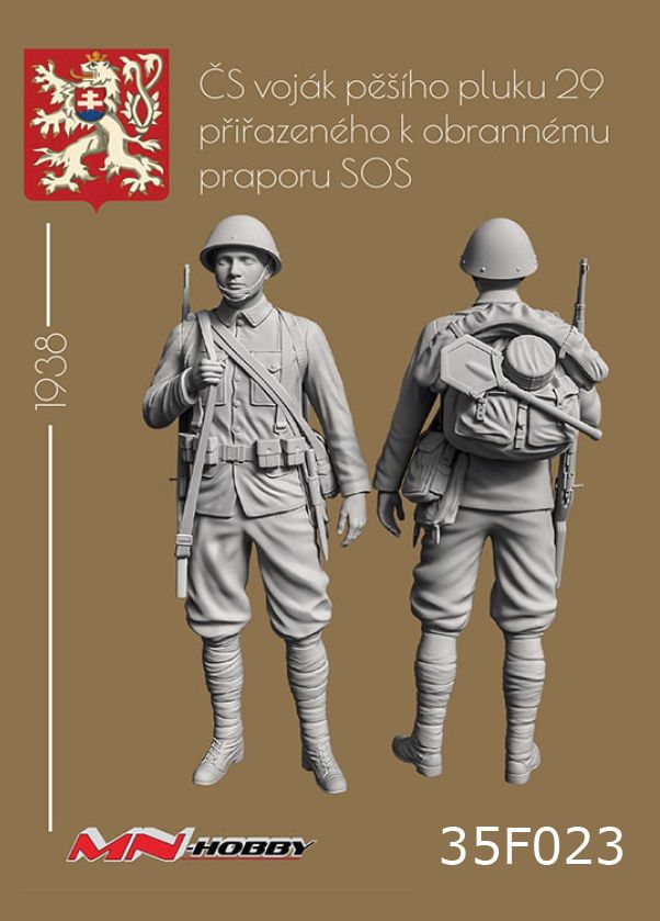 1:35 ČS voják pěšího pluku 29 přiřazenému k obrannému praporu SOS
