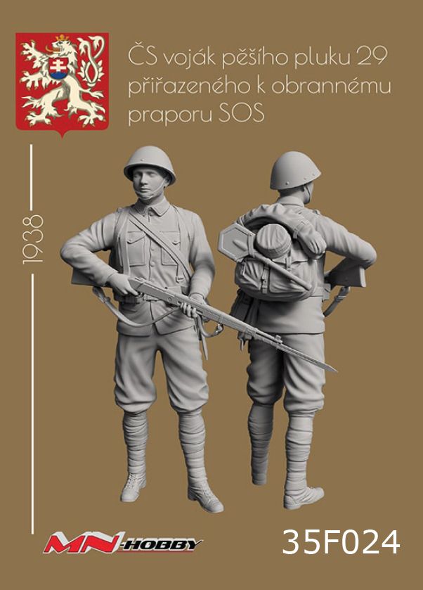 1:35 ČS voják pěšího pluku 29 přiřazenému k obrannému praporu SOS