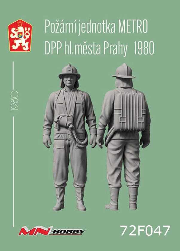 1:72 Požární jednotka Metro DPP, hl.města Prahy 1980