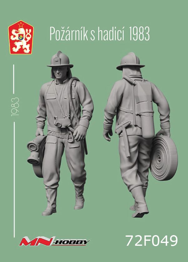 1:72 Požárník s hadicí 1983