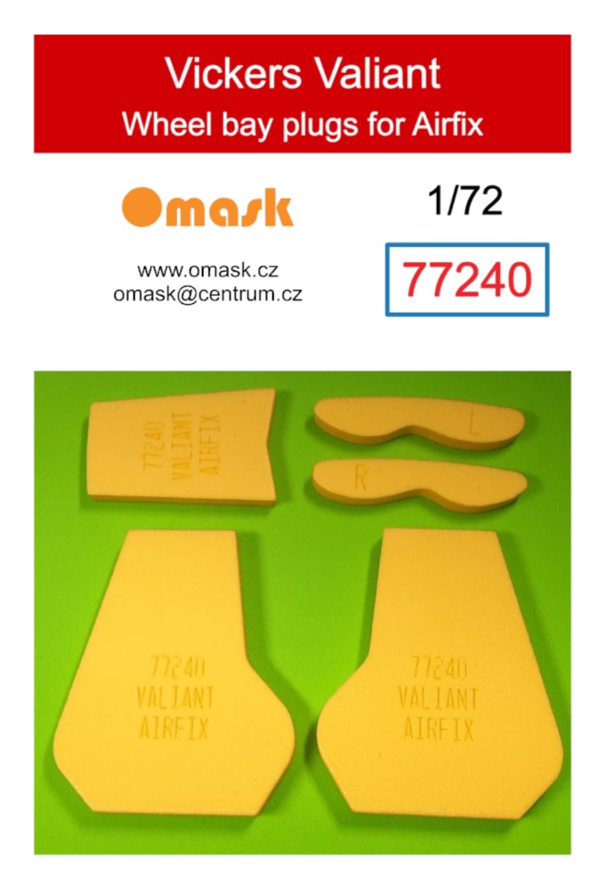 1:72 Vickers Valiant wheel bay plugs (for Airfix)
