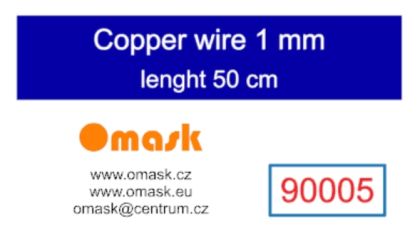 Copper wire 1,0 mm (lenght 50 cm)