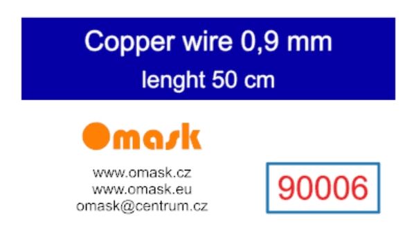 Copper wire 0,9 mm (lenght 50 cm)
