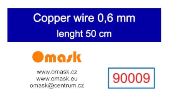 Copper wire 0,6 mm (lenght 50 cm)