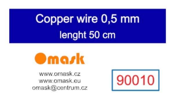 Copper wire 0,5 mm (lenght 50 cm)