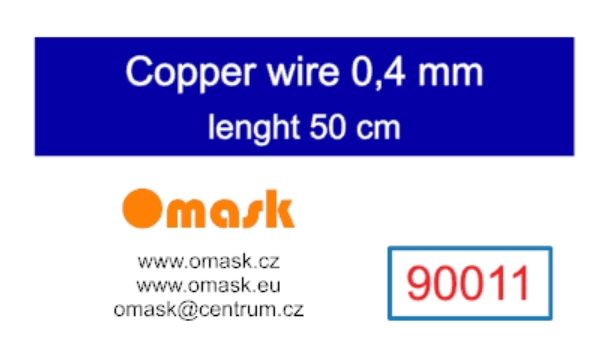 Copper wire 0,4 mm (lenght 50 cm)