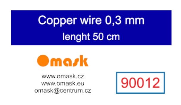 Copper wire 0,3 mm (lenght 50 cm)