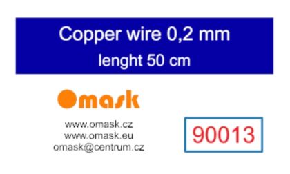 Copper wire 0,2 mm (lenght 50 cm)