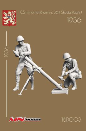 1:16 ČS minomet 8cm vzor 36 (Škoda Plzeň) 1936
