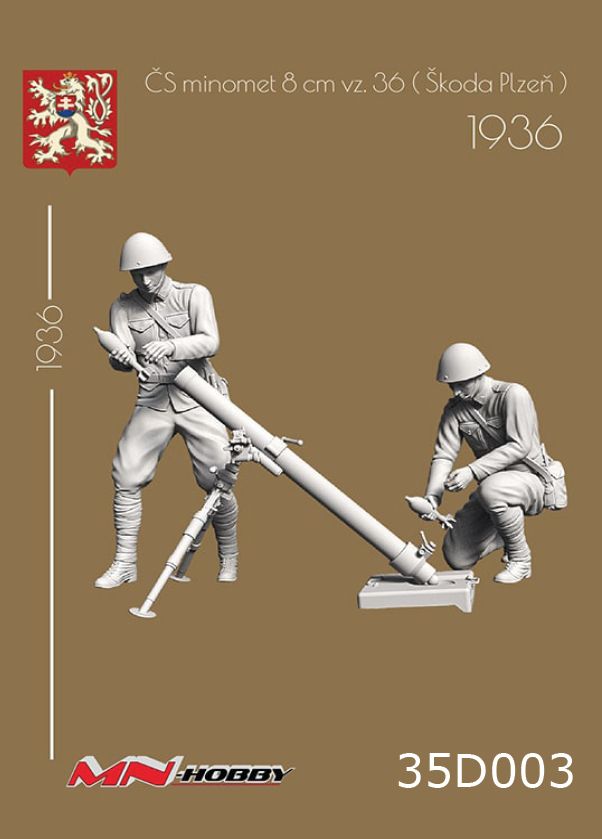 1:35 ČS minomet 8cm vzor 36 (Škoda Plzeň) 1936