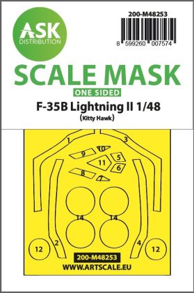1:48 F-35B Lightning II one-sided express fit mask for Kitty Hawk