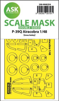 1:48 P-39Q Airacobra double-sided express fit mask for Arma Hobby