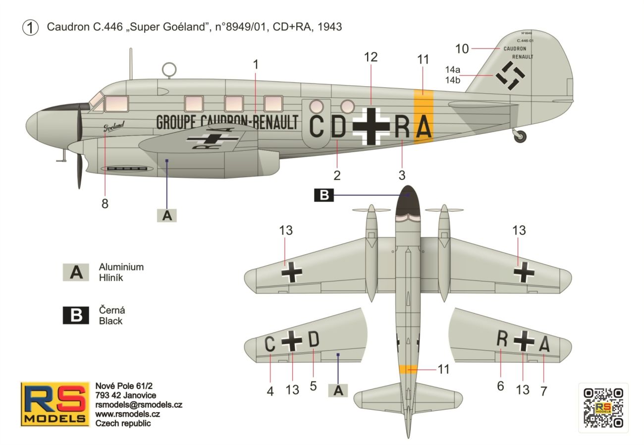 1:72 Caudron C-446 Super Goeland
