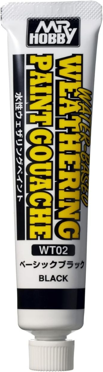 Weathering Water-Based Paint Gouache Basic Black