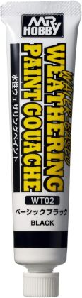 Weathering Water-Based Paint Gouache Basic Black