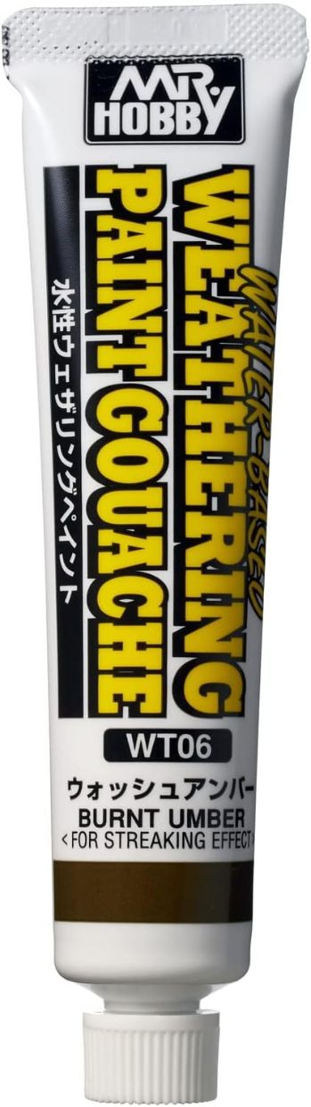 Weathering Water-Based Paint Gouache Burnt Umber