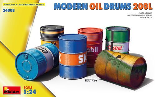 1:24 MODERN OIL DRUMS 200L