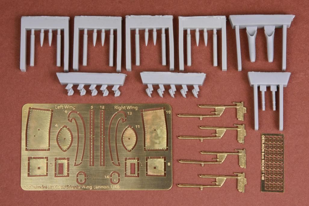 1:48 Wing Cannon & Rocket set for HA-1112 Tripala/Buchon Spanish