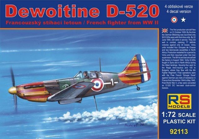 1:72 Dewoitine D-520
