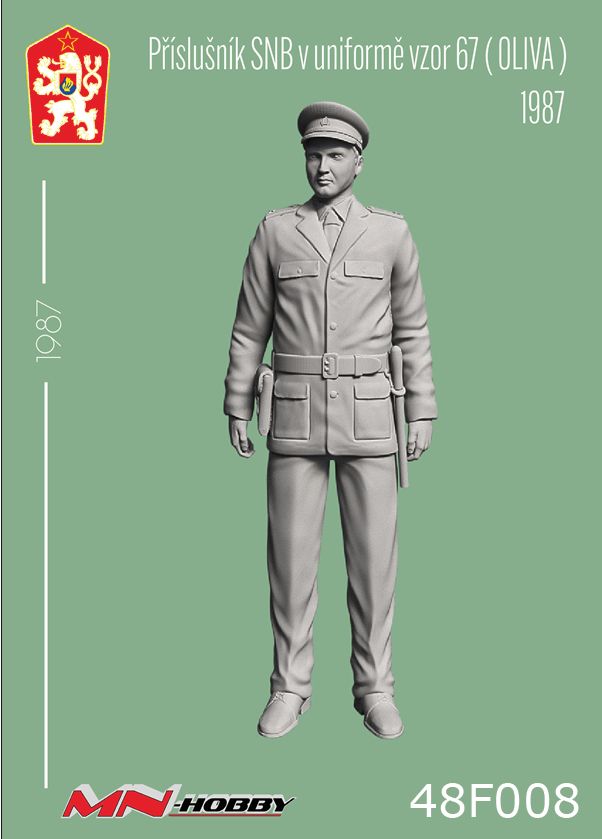 1:48 Příslušník SNB v uniformě vzor 67 (Oliva) 1987