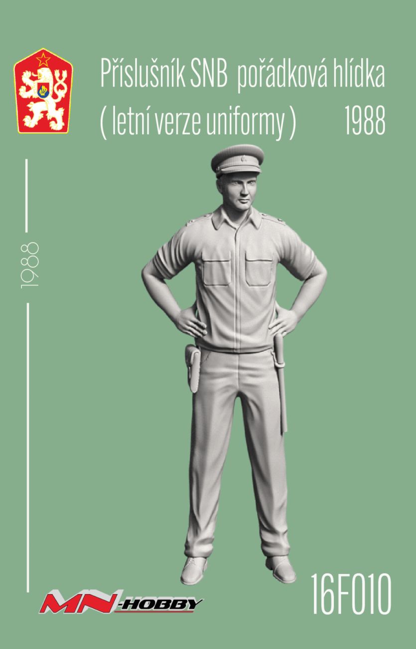 1:16 Příslušník SNB pořádková hlídka (let. ver. uniformy) 1988