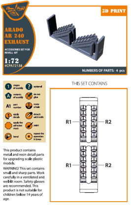 1:72 Arado Ar-240 exhausts