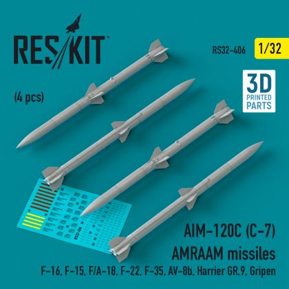 1:32 AIM-120C (C-7) AMRAAM missiles (4 pcs)