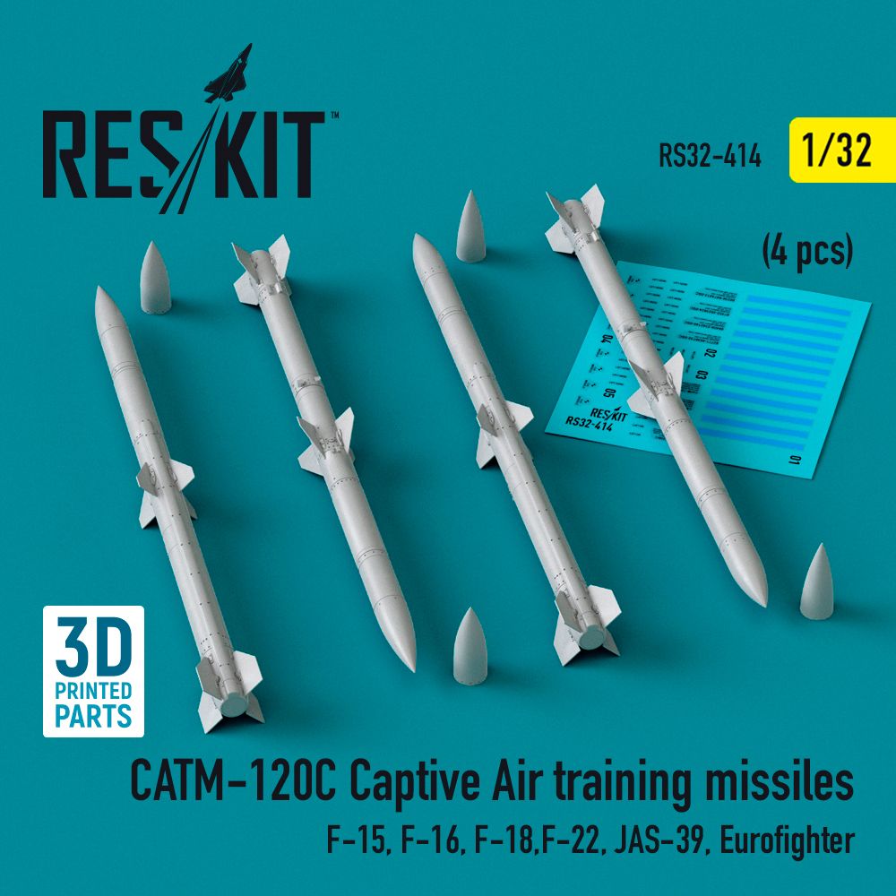 1:32 CATM-120C Captive air training missiles (4 pcs)