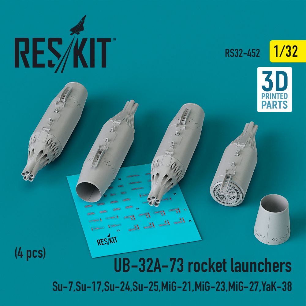 1:32 UB-32A-73 rocket launchers (4 pcs)