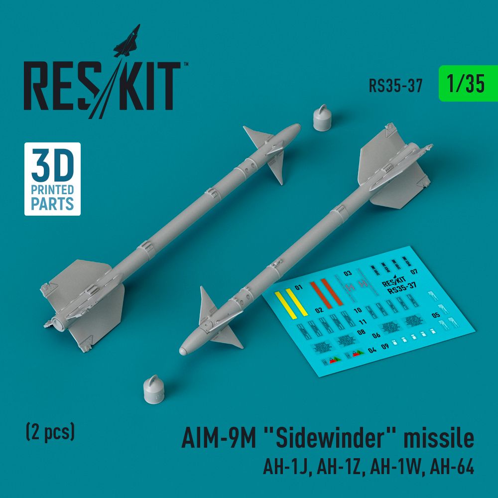 1:35 AIM-9M Sidewinder missile (2 pcs)