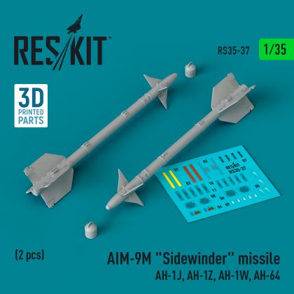 1:35 AIM-9M Sidewinder missile (2 pcs)