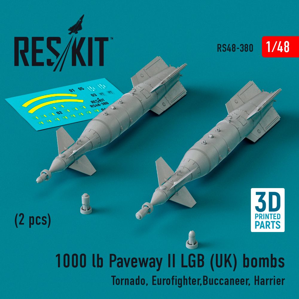 1:48 1000 lb Paveway II LGB (UK) bombs (2 pcs)