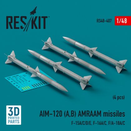 1:48 AIM-120 (A,B) AMRAAM missiles (4 pcs)