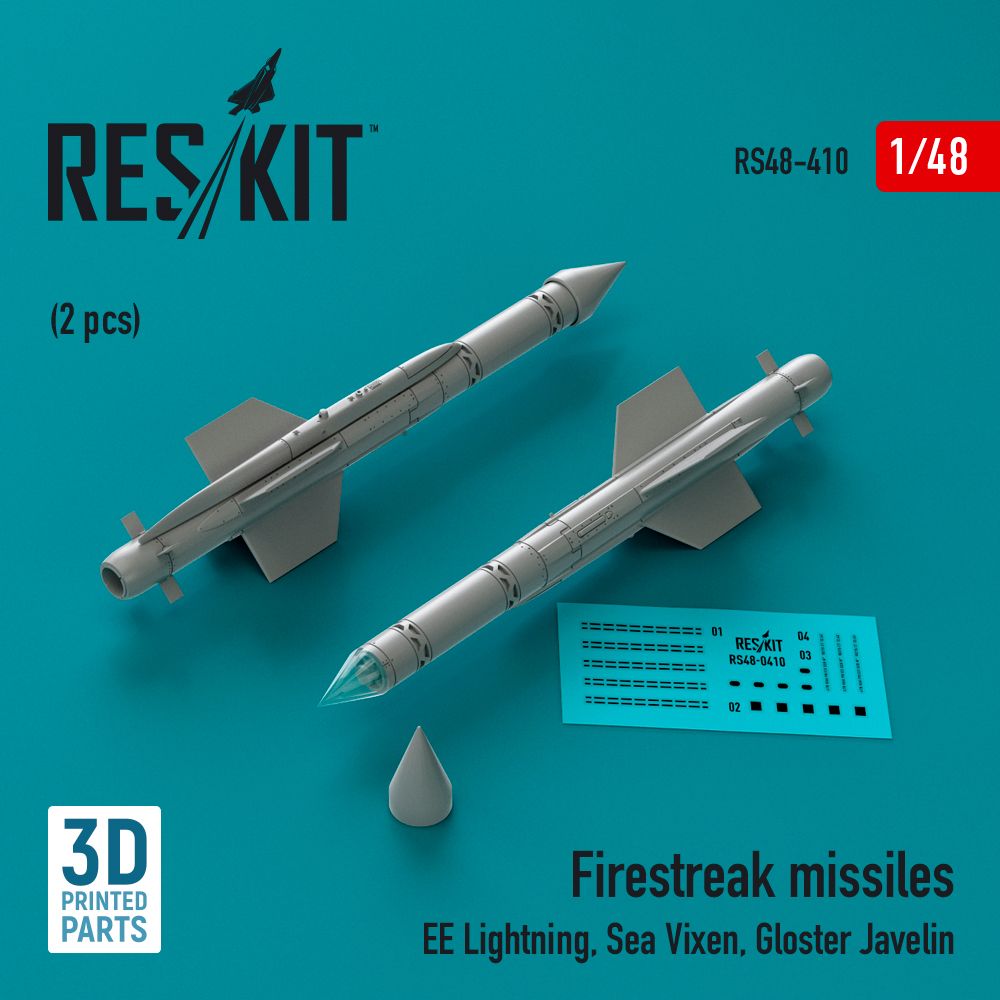 1:48 Firestreak missiles (2pcs)