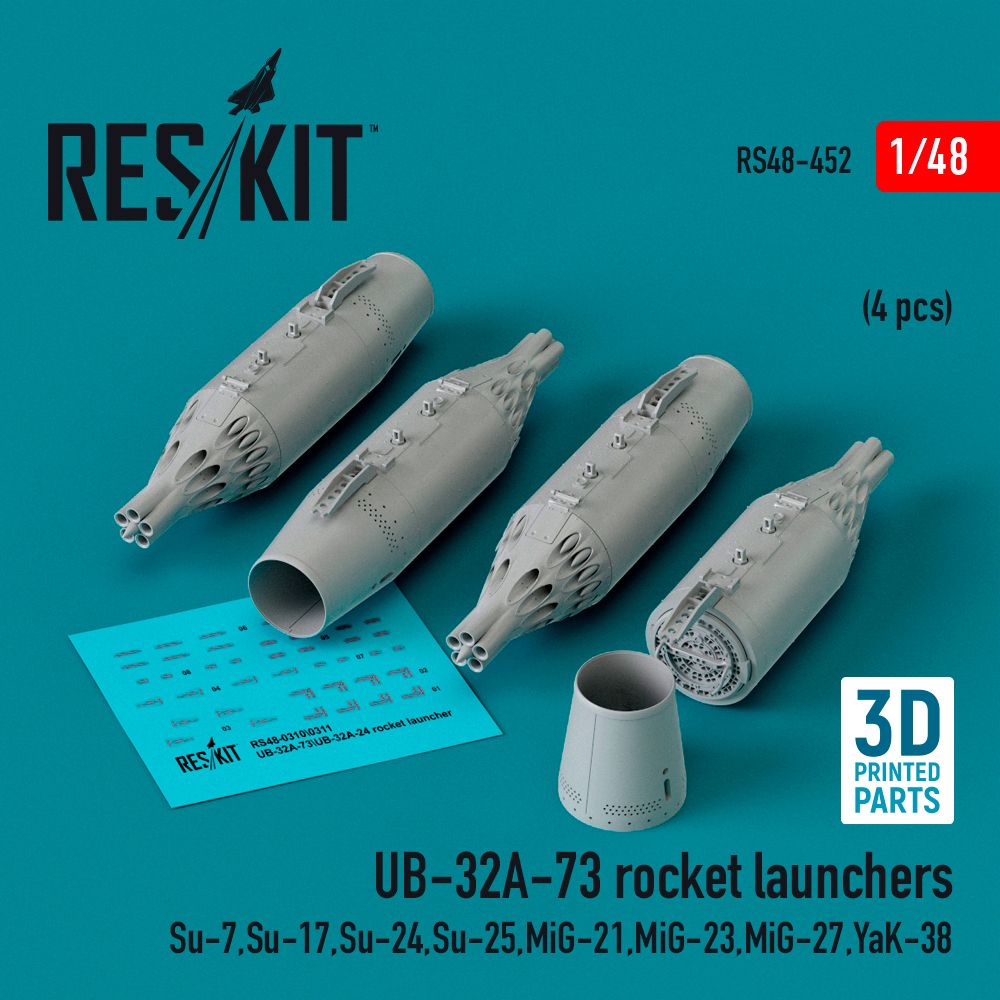 1:48 UB-32A-73 rocket launchers (4 pcs)