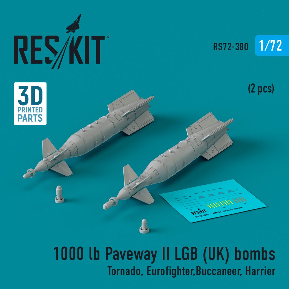1:72 1000 lb Paveway II LGB (UK) bombs (2 pcs.)