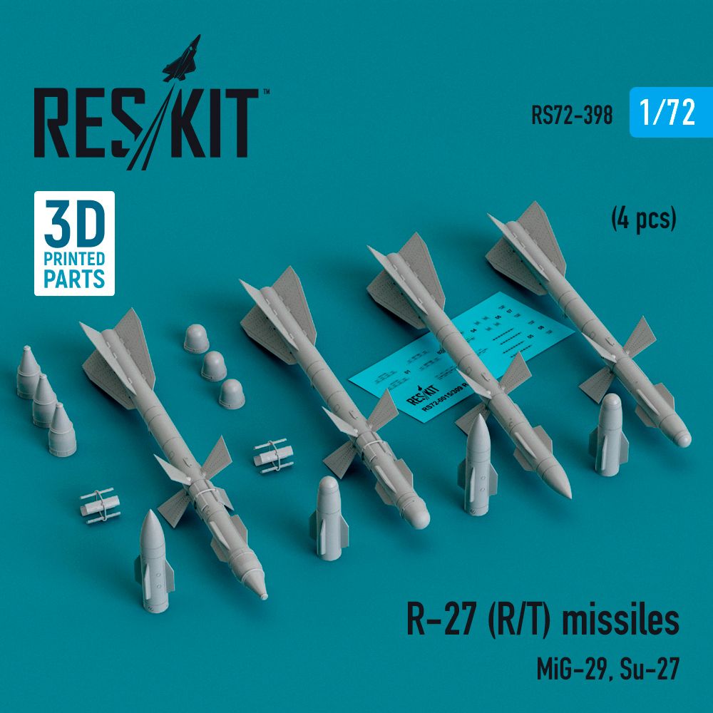 1:72 R-27 (R/T) missiles (4 pcs)