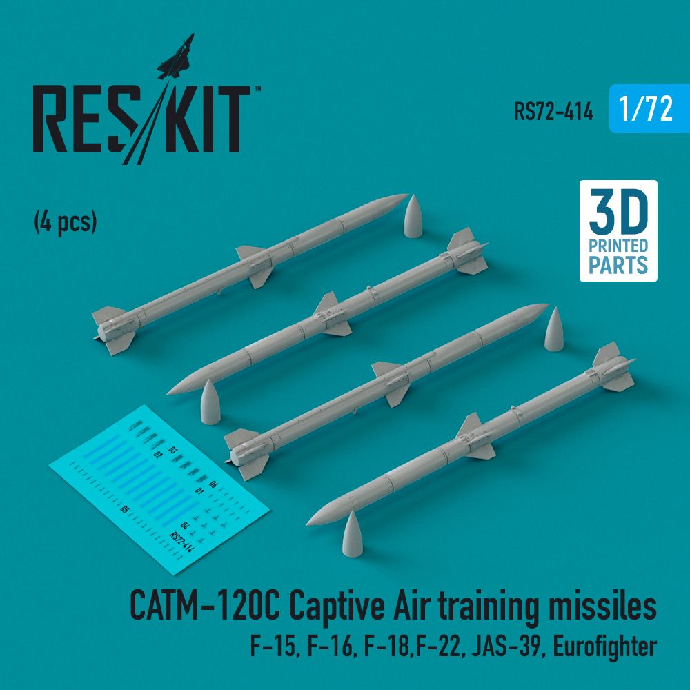 1:72 CATM-120C Captive Air training missiles (4 pcs)