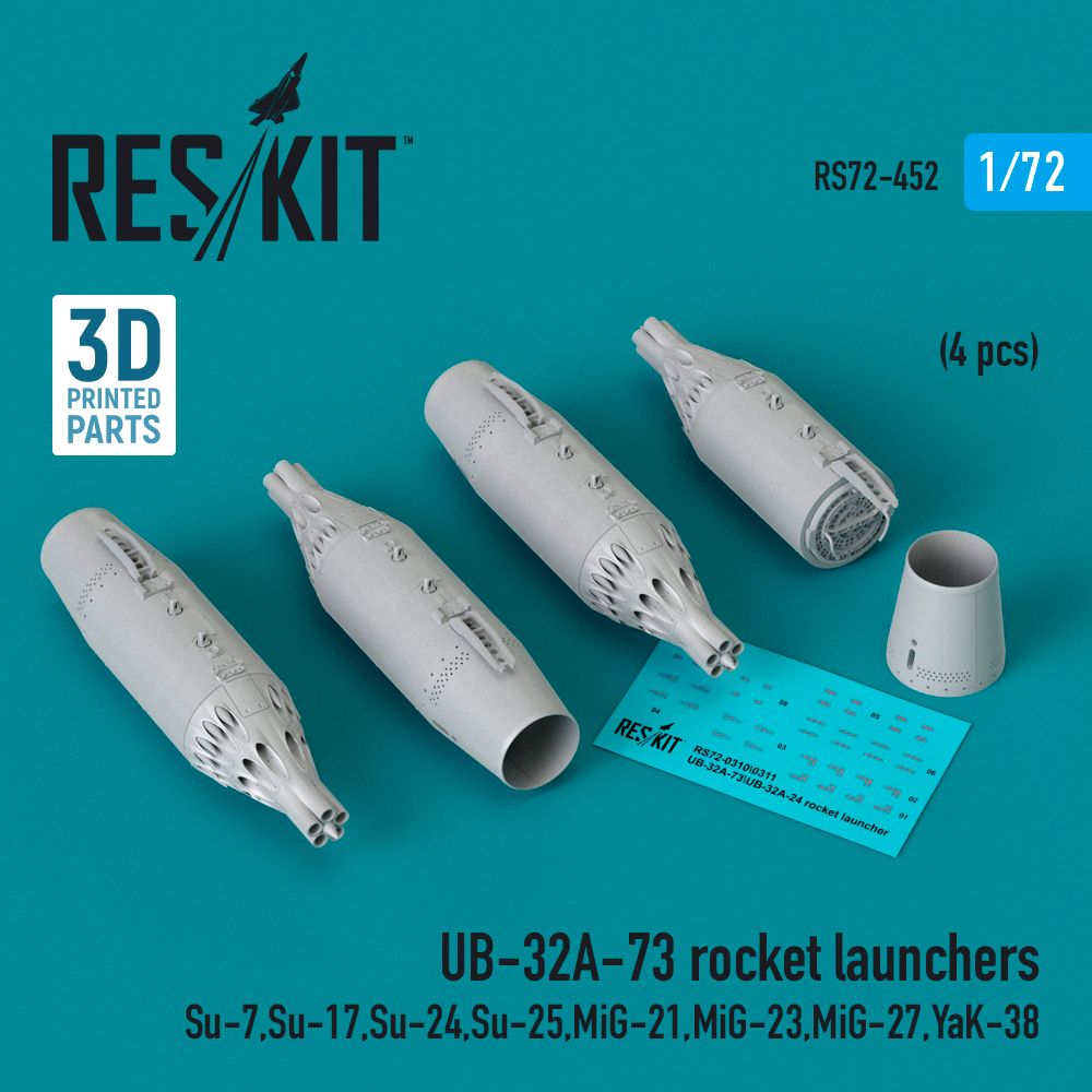 1:72 UB-32A-73 rocket launchers (4 pcs)