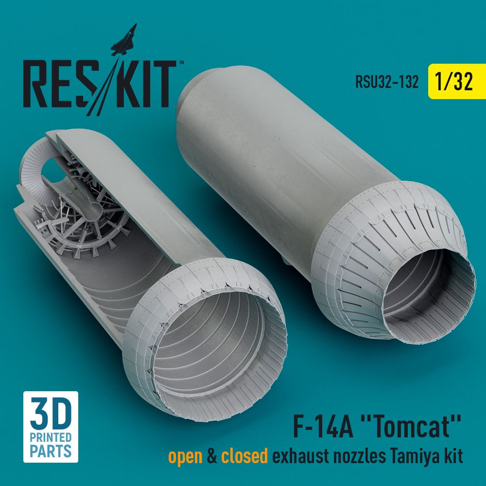 1:32 Grumman F-14A Tomcat open & closed exhaust nozzles 