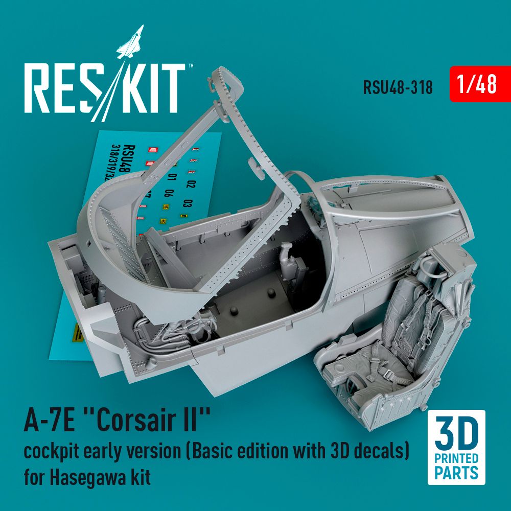 1:48 A-7E Corsair cockpit early version (Basic edition with 3D decals)