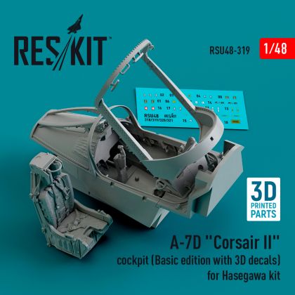 1:48 A-7D Corsair cockpit (Basic edition with 3D decals)
