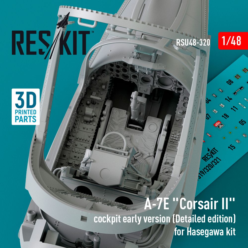1:48 LTV A-7E Corsair cockpit early version (Detailed edition)