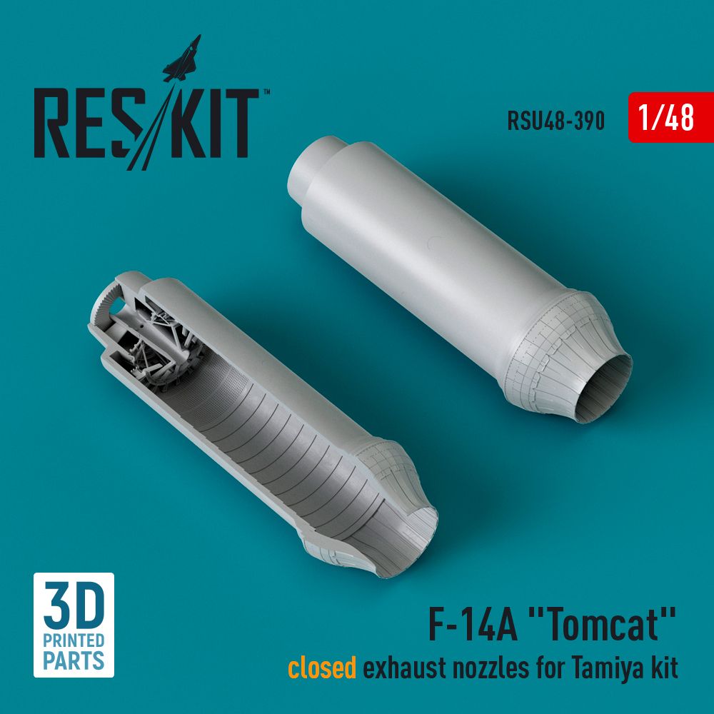 1:48 Grumman F-14A Tomcat closed exhaust nozzles