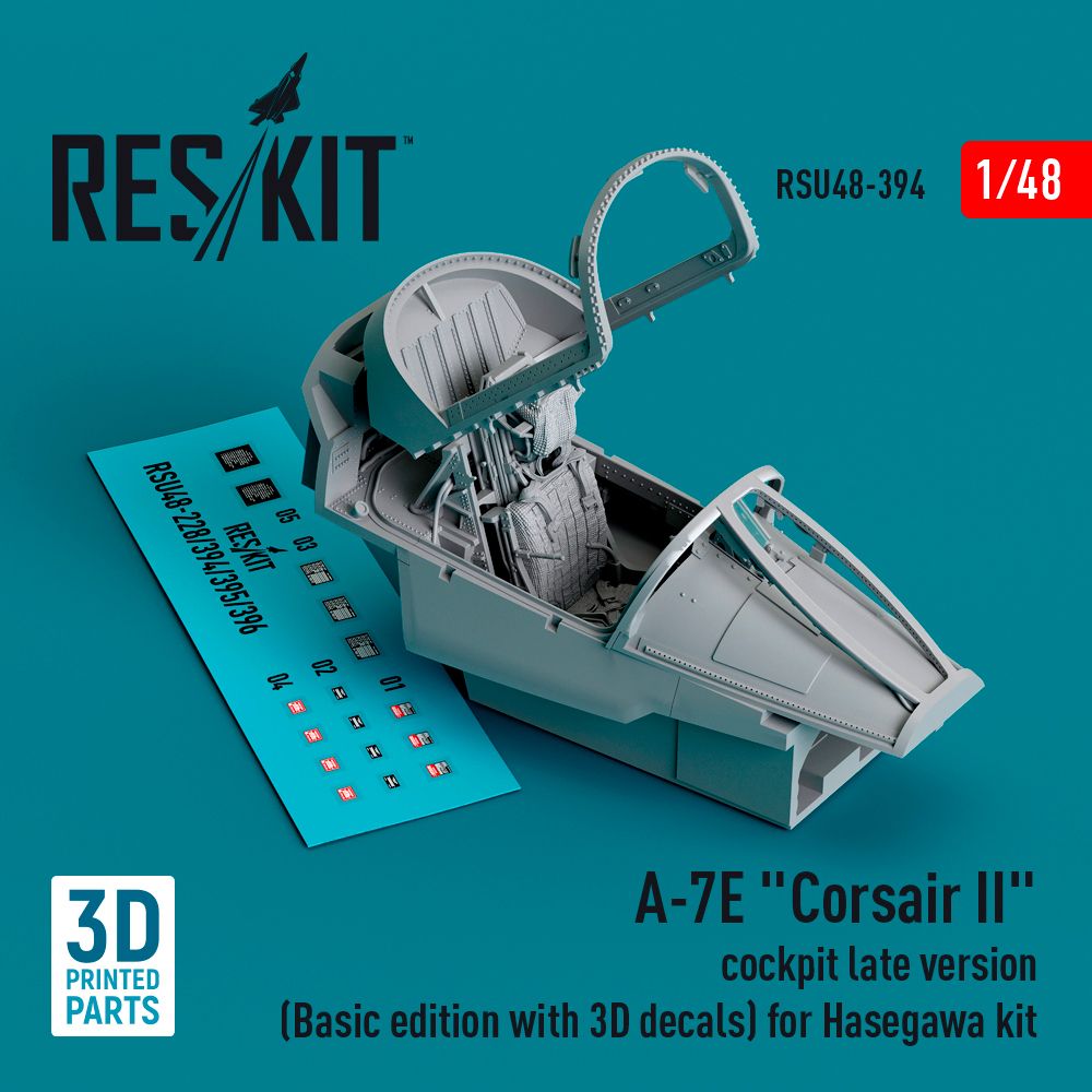 1:48 LTV A-7E Corsair cockpit late version (Basic edition with 3D decals)