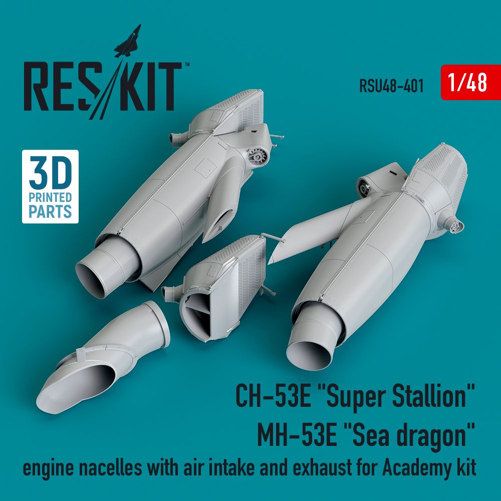 1:48 Sikorsky CH-53E Super Stallion MH-53E Sea Dragon engine nacelles with air intake and exhaust