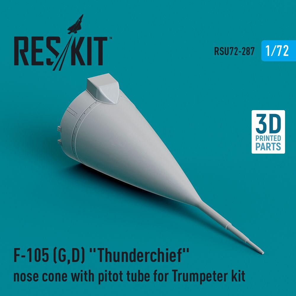 1:72 F-105D/F-105G Thunderchief nose cone with pitot tube