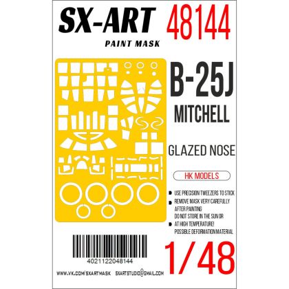 1:48 Paint mask B-25J Mitchell 'Glazed Nose' (HKM)