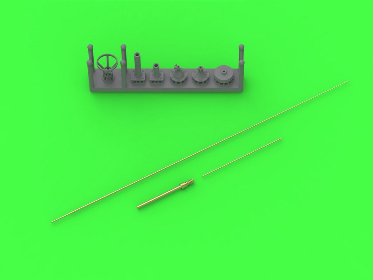 1:35 British Antennas for Wireless Set No. 19 (used on AFV between 1940 and 1950's)