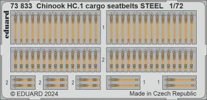 1:72 Boeing Chinook HC.1 cargo seatbelts STEEL